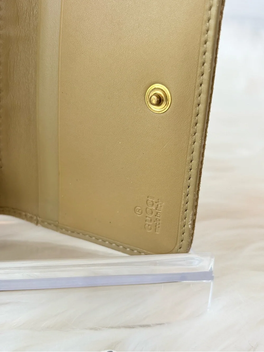 Gucci Beige GG Canvas Zip Key holder/Card holder - Picture 7 of 11